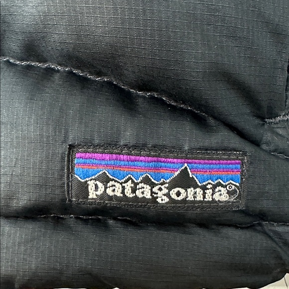 Patagonia Womens Puffer Jacket Black Full Zip Goose Down 800 Fill Sz S - Picture 6 of 15